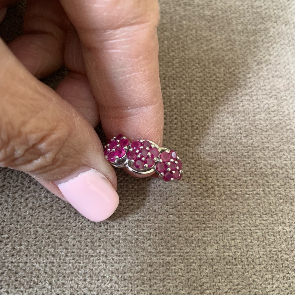 Estate find Rubies and silver ring
